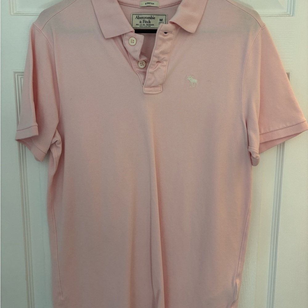 Abercrombie & Fitch Soft Pink Men's Polo